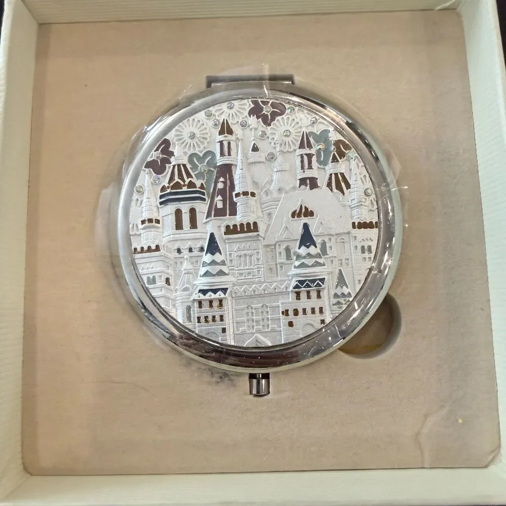 New in Box Castle White Cathedral Double Mirror Compact, NWT